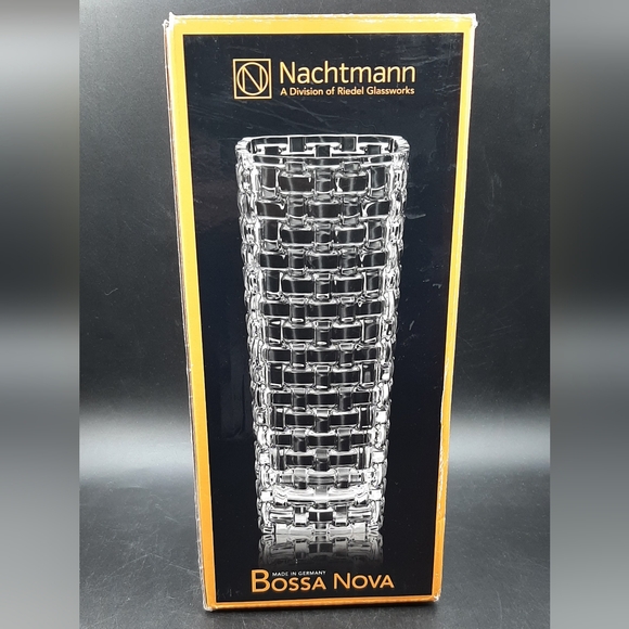 NEW Nachtmann Bossa Nova Slimline Vase 11" 28 cm 80727 Woven Made in Germany - Picture 2 of 7